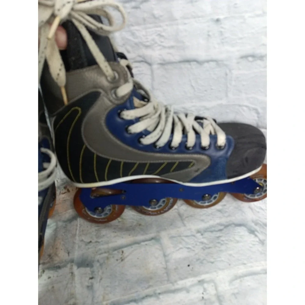 Nike Ignite LX Inline Skates Rollerblades Blue Gray US M 7 EE / L 7.5 EU 40.5
